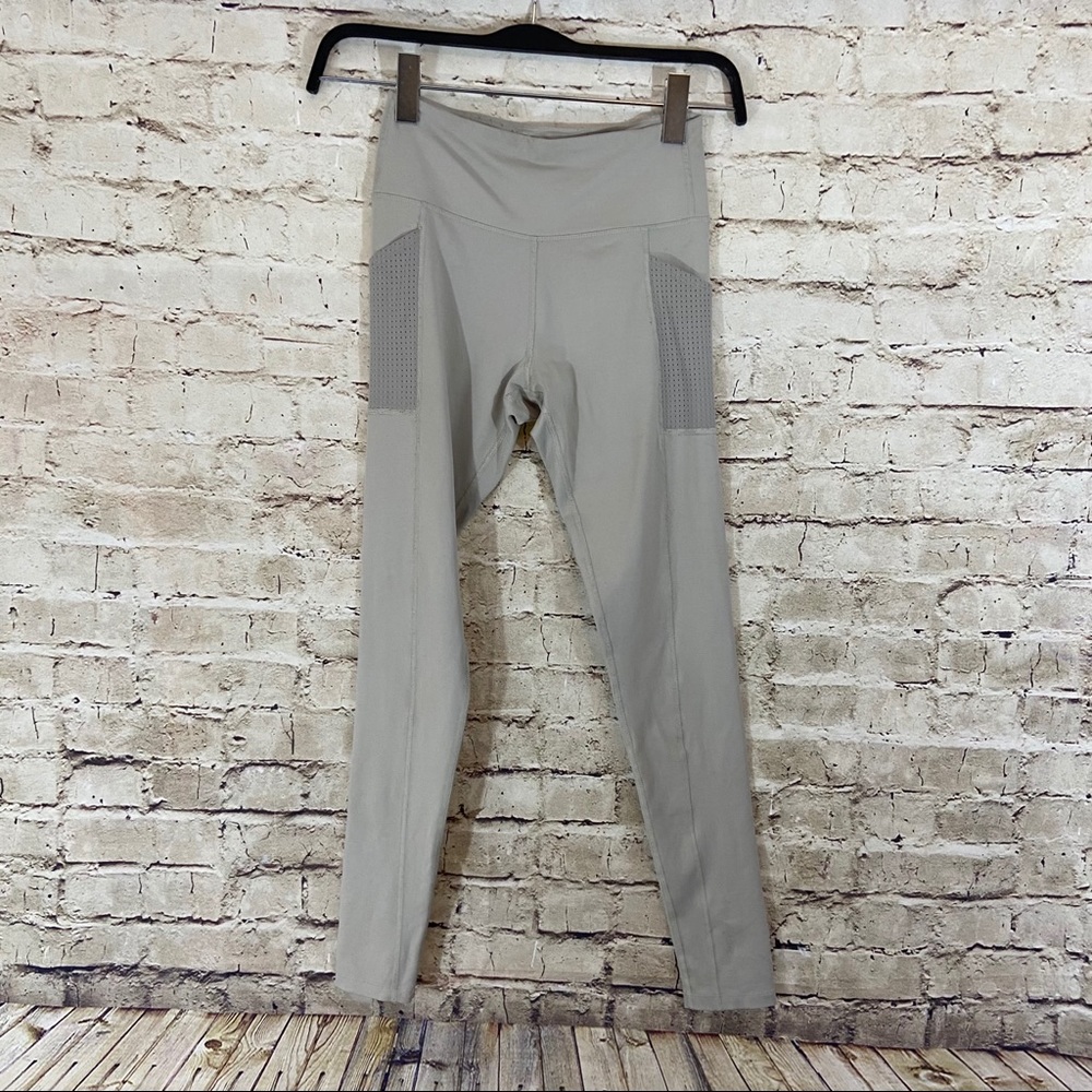 Taupe high waisted active leggings size small